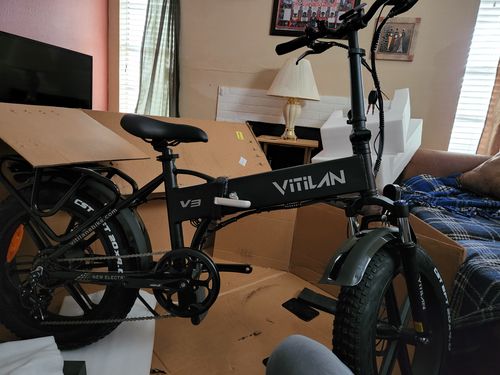 Customer photo review of V3 Folding Fat Tires Adult All Terrain Electric Bike