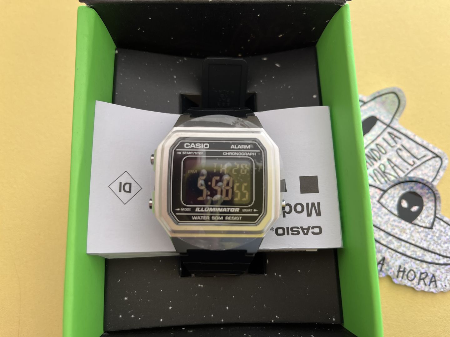 Customer photo review of Reloj Casio Vintage W-217HM-7BV Plateado/Negro