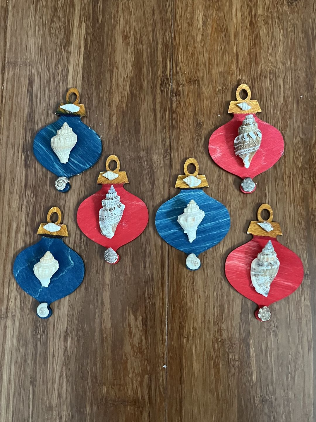 Customer photo review of Unfinished Wood Christmas Ornament Bulb Shape- Craft - up to 36" DIY