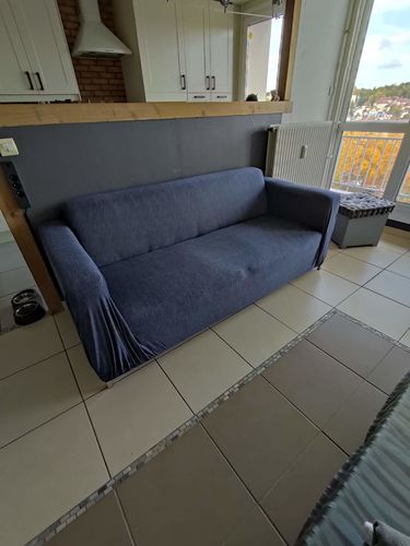 Customer photo review of La Maison De La Housse De Canapé Extensible Grismamo