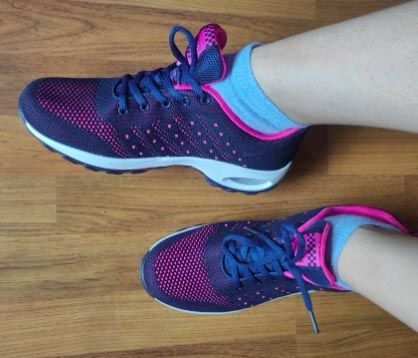 Customer photo review of Baskets de Marche Anti-douleurs Légère - Travail Sport