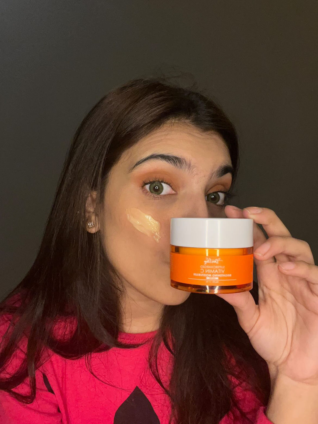 Customer photo review of Supercharged Vitamin C Brightening Moisturiser