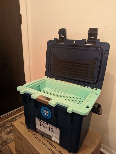 Customer photo review of Refurbished Pelican™ 14QT Personal Cooler & Dry Box