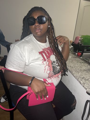 Customer photo review of Dunk Low Barbie Triple Pink DopeSkill T-Shirt Trapped Halloween Triple Pink Graphic