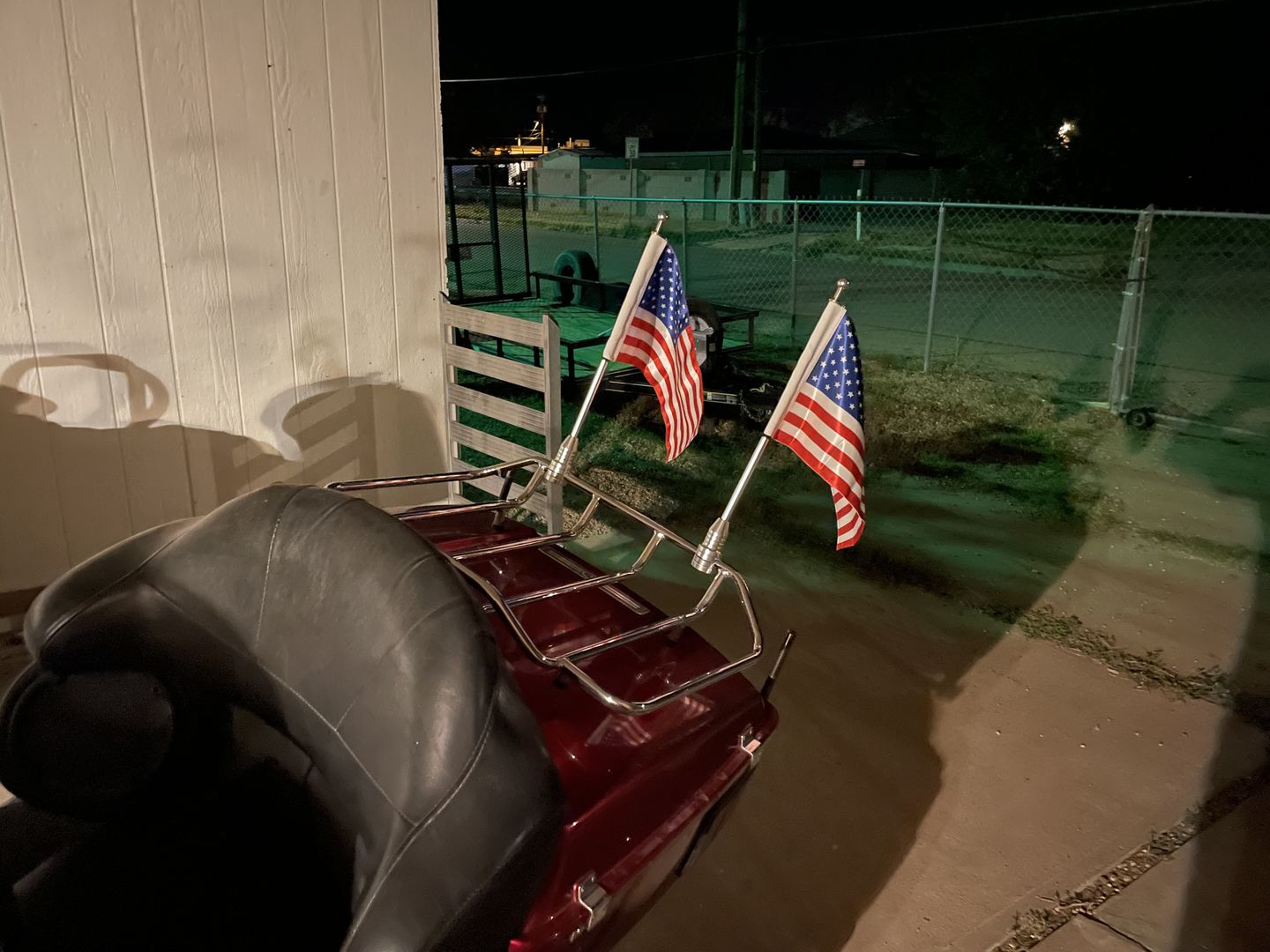 Customer photo review of Motorcycle Flagpole Mount - American Flag