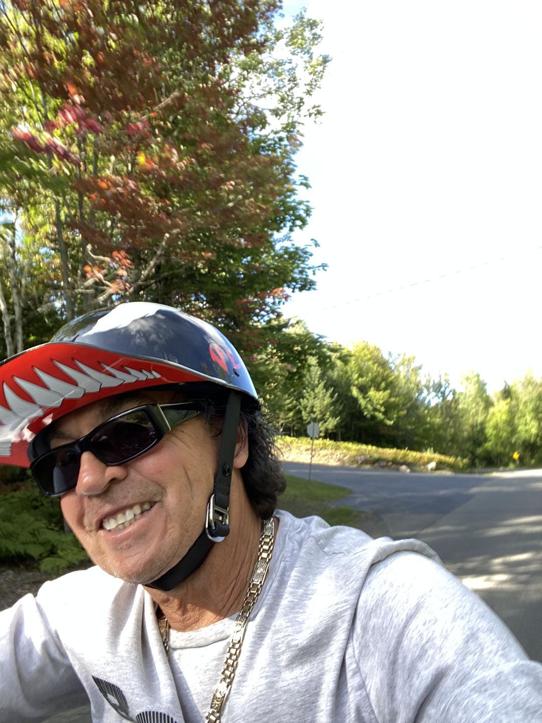 Customer photo review of Premium Baseball Cap Motorcycle Helmet