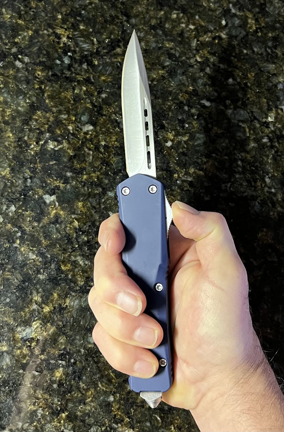 Customer photo review of *Pre Order* Blue Ghost D/A OTF (Multiple Blade Styles Available)