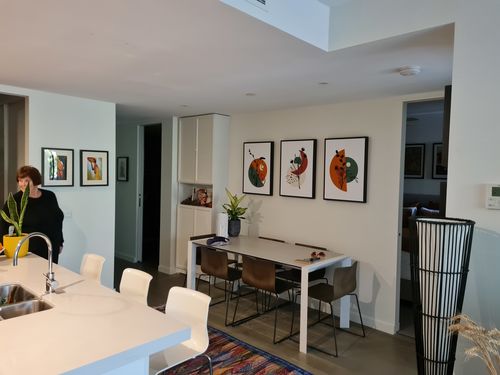 Customer photo review of Plants Under the Sun and Moon, Abstract Art Trio