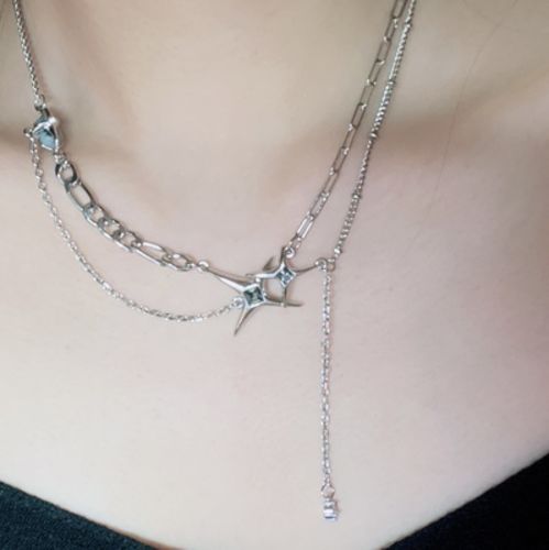 Customer photo review of Celestial Iconic Necklace - 18k Gold Plated