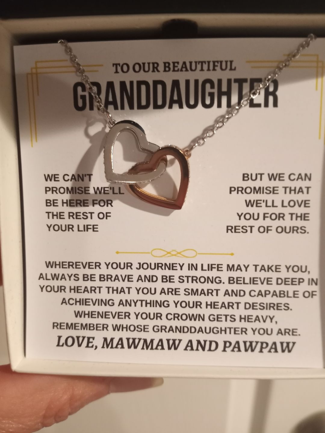 Customer photo review of To My Granddaughter - Personalized Beautiful Gift Set - SS117GM
