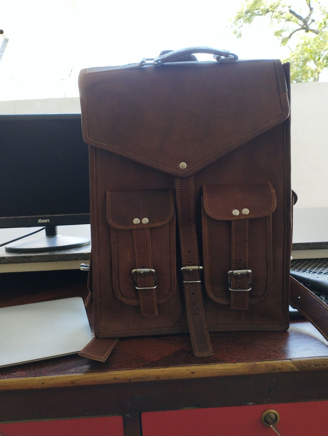 Customer photo review of Historic Convertible Backpack