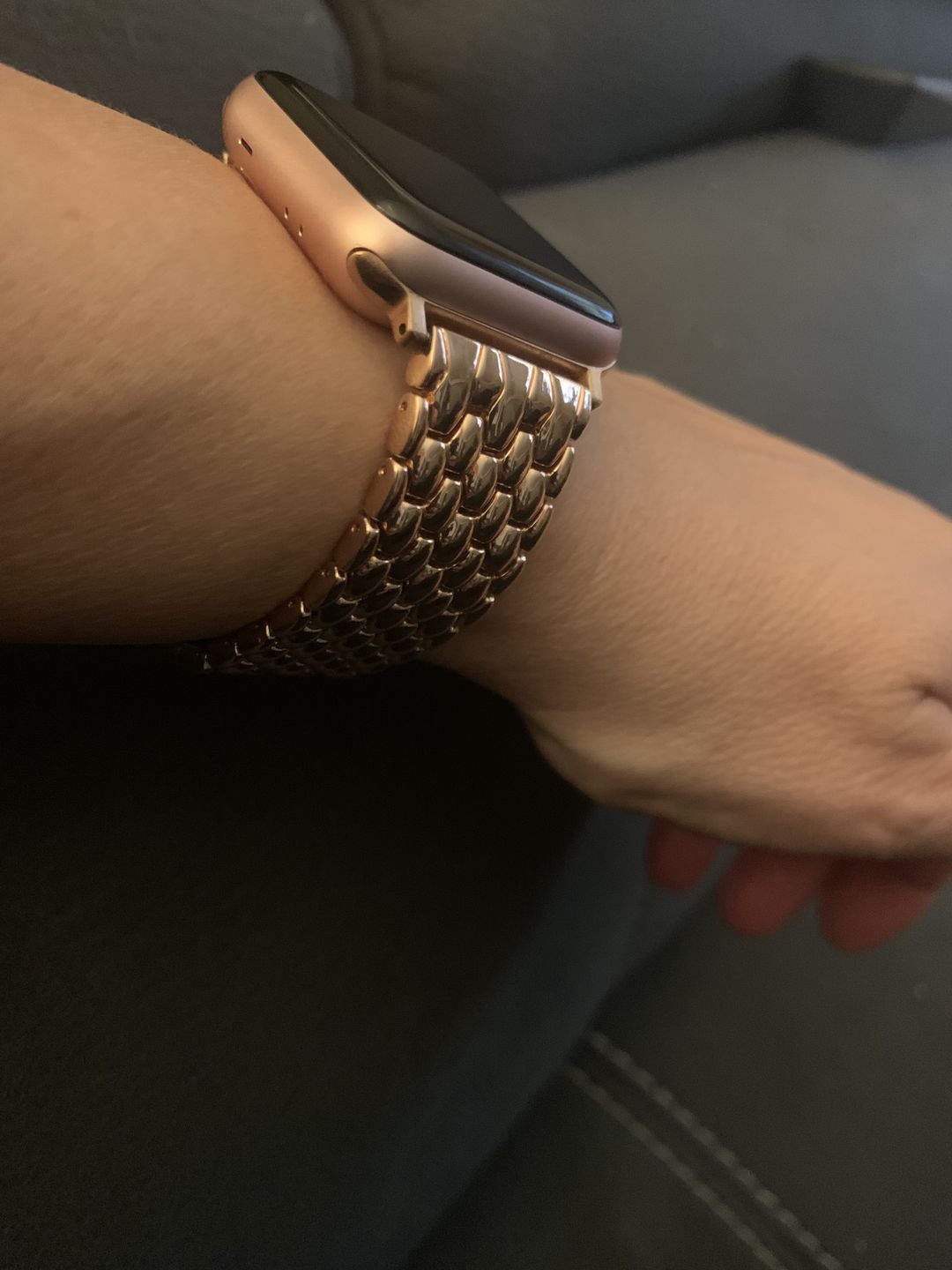 Customer photo review of Arya Stainless Strap (4 Colours)