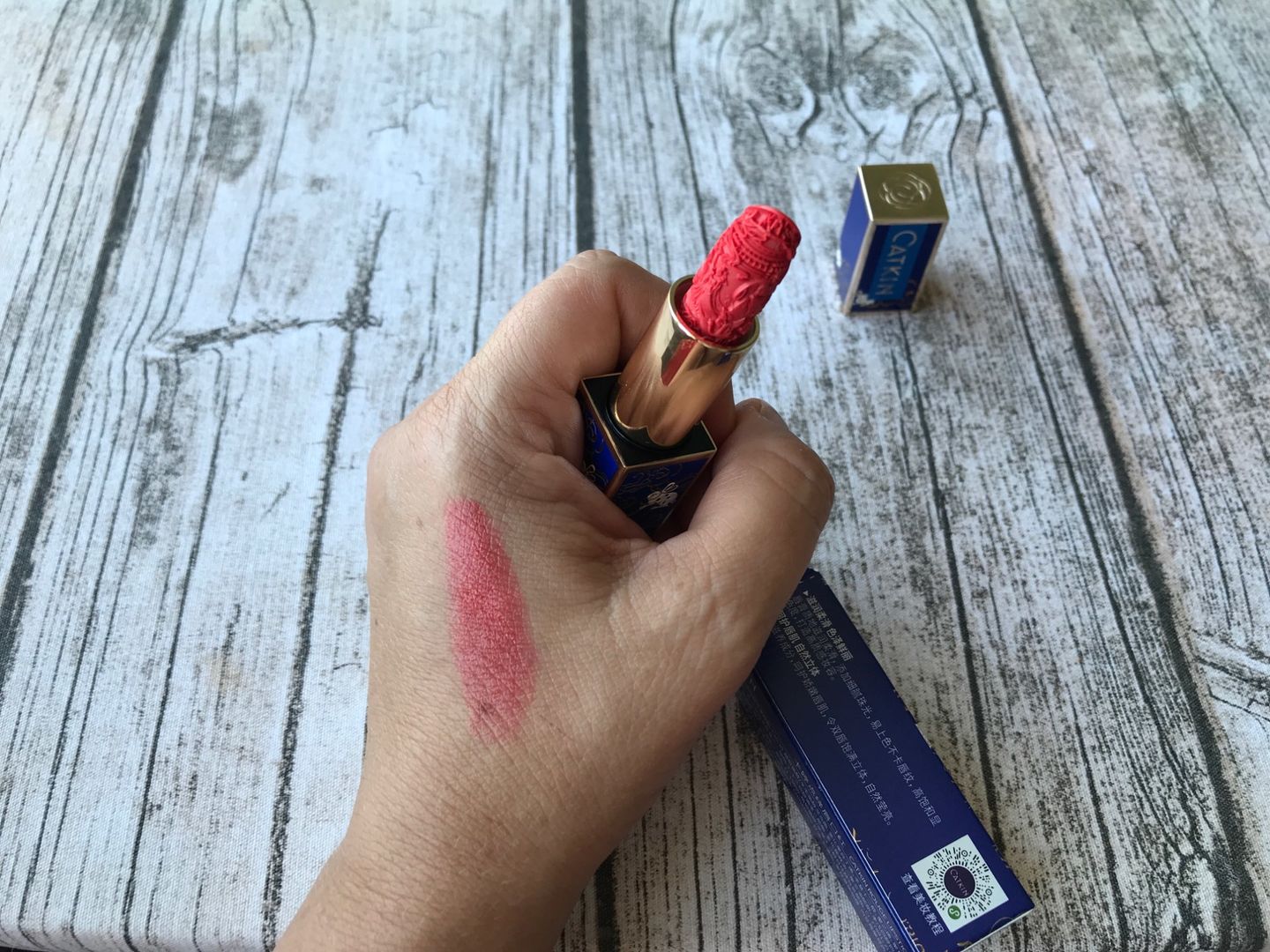Customer photo review of Catkin Rouge Carving Lipstick