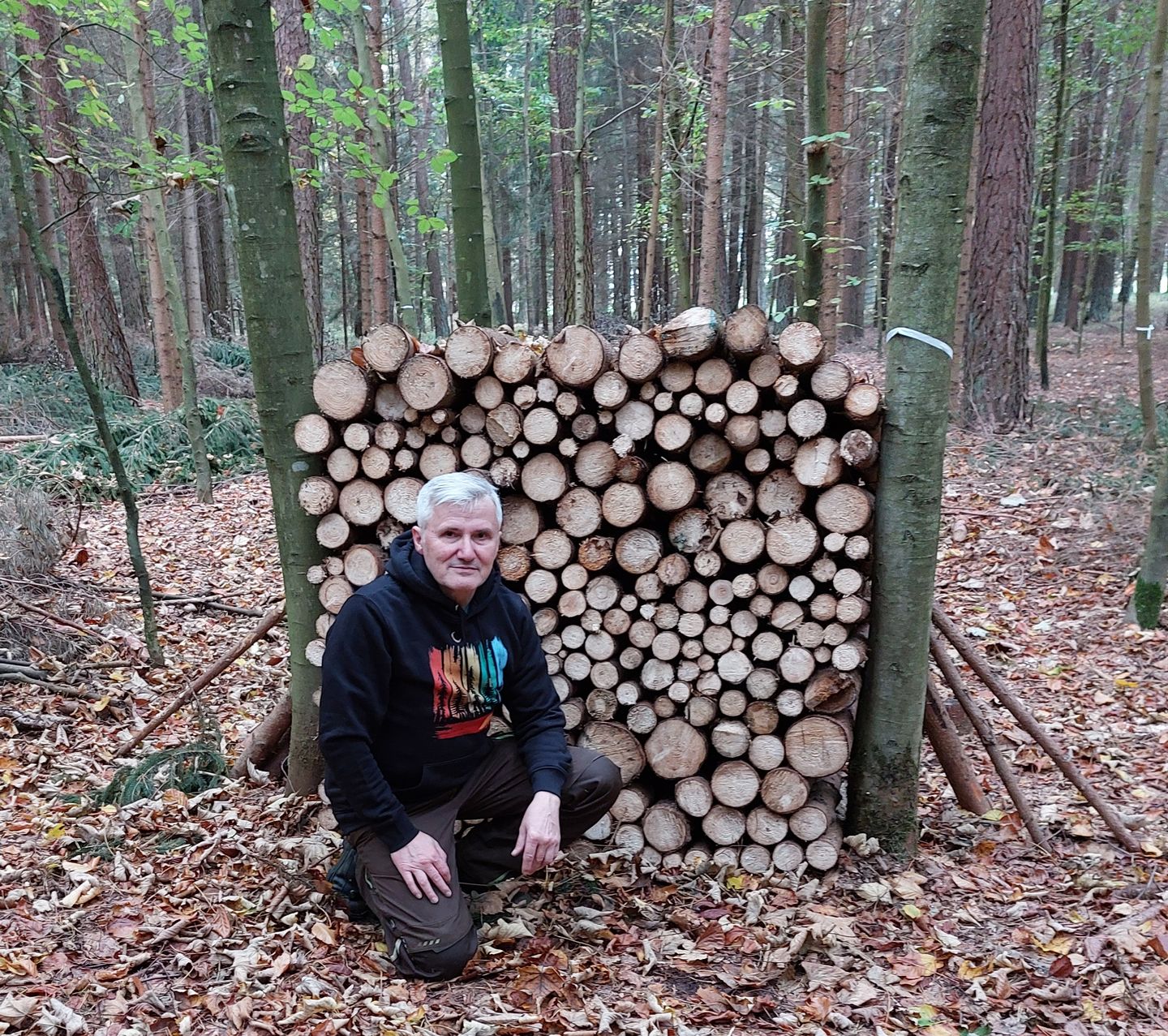 Customer photo review of FUCHS IM WALD BUNT - Bio Unisex Hoodie (PREMIUM)
