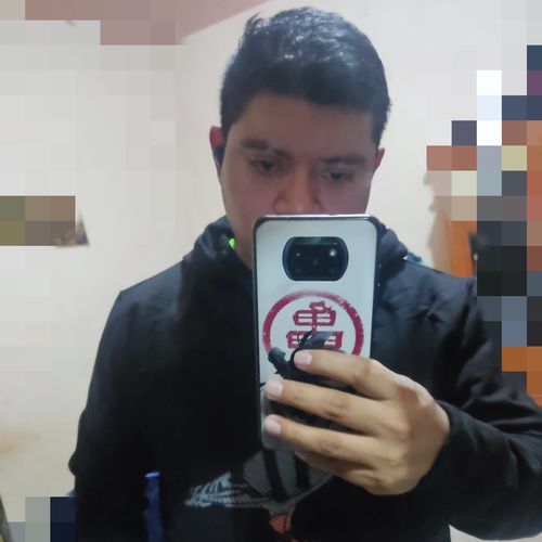 Customer photo review of Hoodie Draw Negra