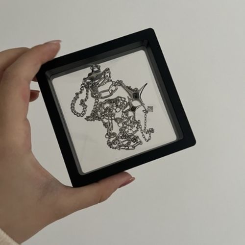 Customer photo review of Celestial Iconic Necklace - 18k Gold Plated