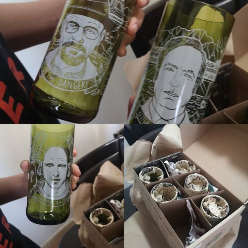 Customer photo review of Breaking Glass Juego de 6 Vasos