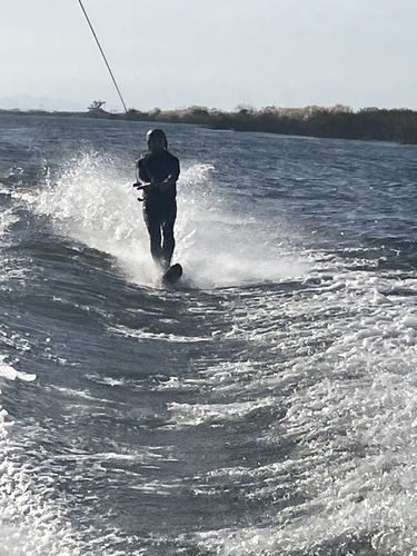Customer photo review of HO Burner Combo Water Skis w/Blaze Bindings - 2022