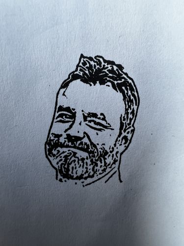 Customer photo review of Self-Inking Face Stamp