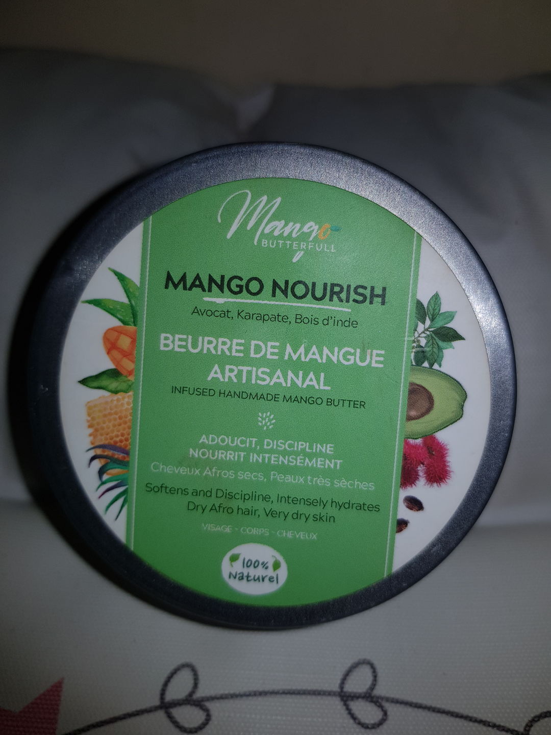 Customer photo review of Beurre de mangue artisanal NOURISH