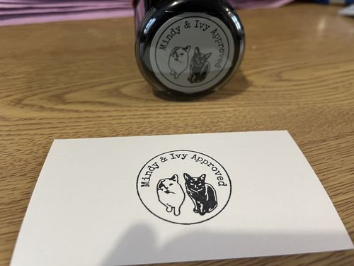 Customer photo review of Self-Inking Face Stamp