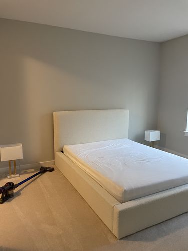 Customer photo review of CLOUD LOW PROFILE BED - IVORY BOUCLE