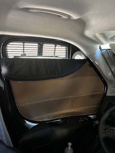 Customer photo review of Promaster - Front Door Shades (set)