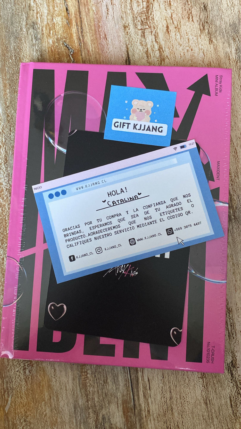 Customer photo review of (PRE-ORDEN) STRAY KIDS - MAXIDENT - VERSION T-CRUSH