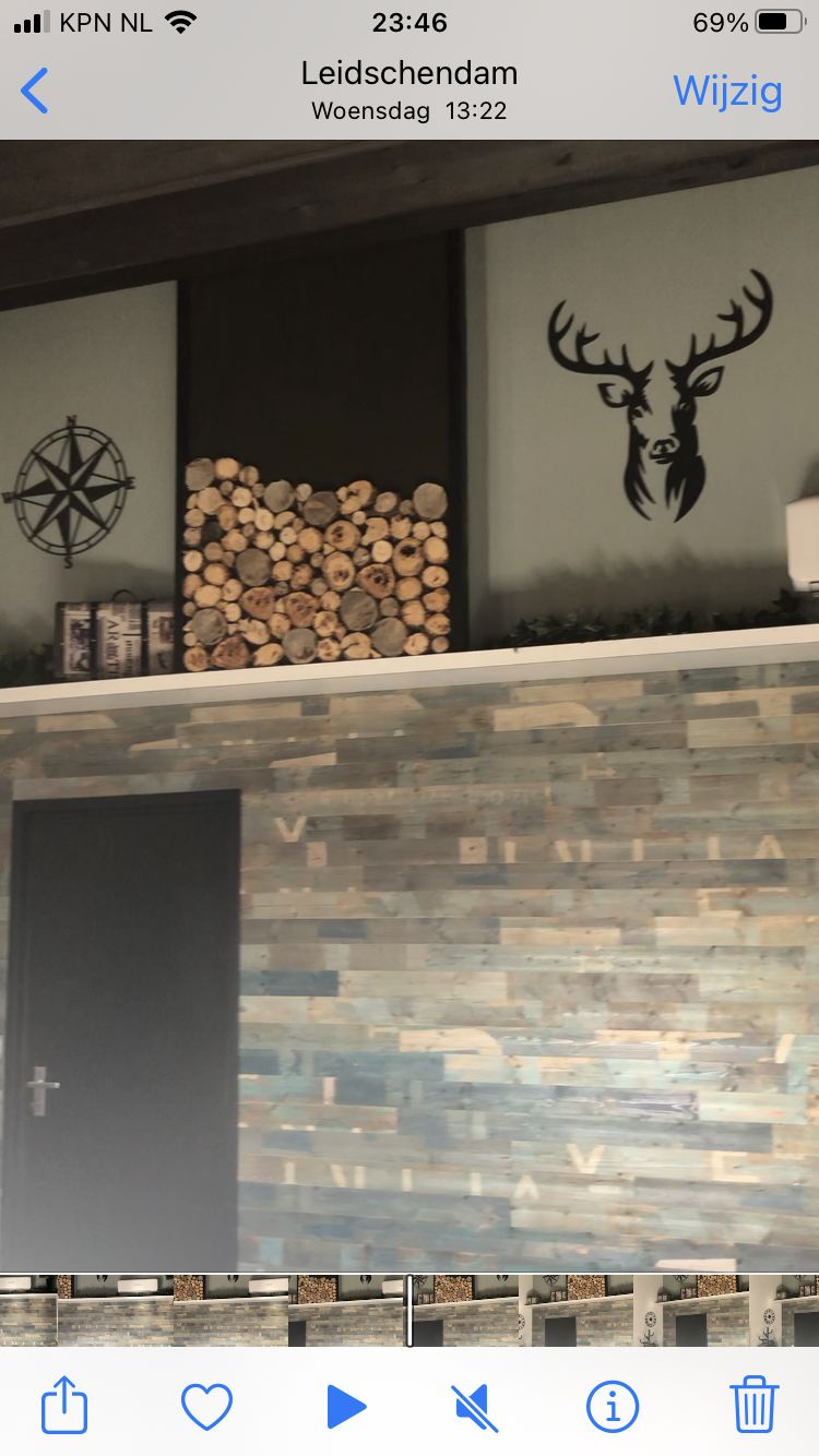 Customer photo review of Wanddecoratie dieren | Hert 2-delig