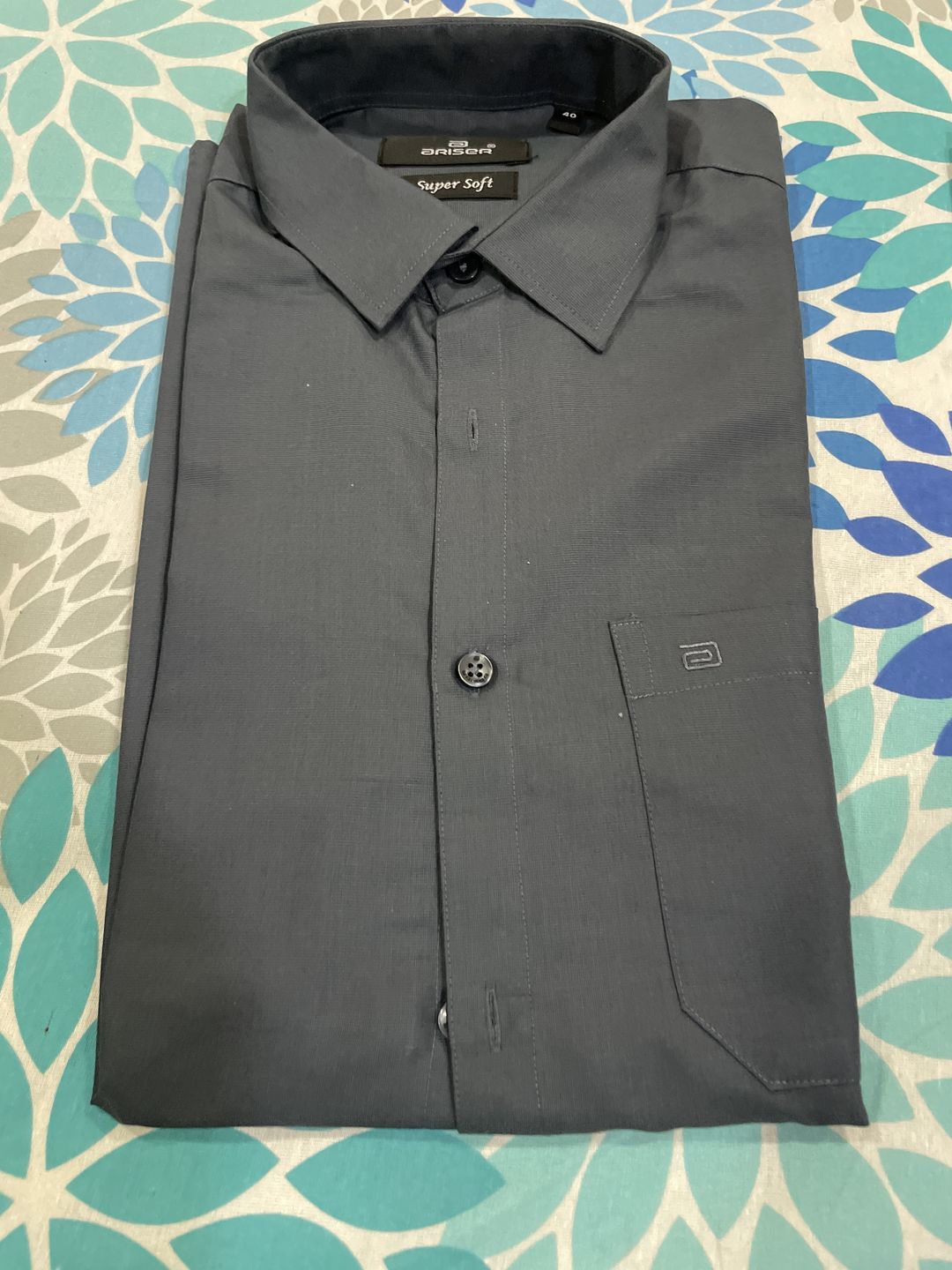 Customer photo review of Super Soft - Charcoal Formal Shirts | SS1513