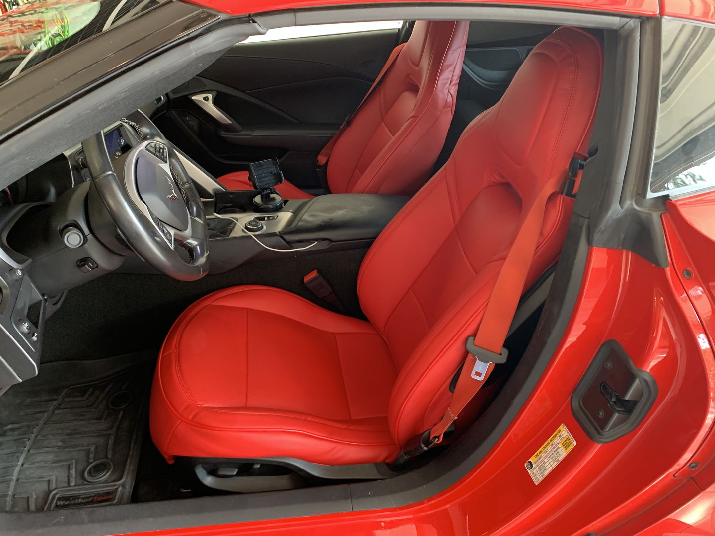 Customer photo review of Corvette C7 Premium Custom Leather Seat Covers