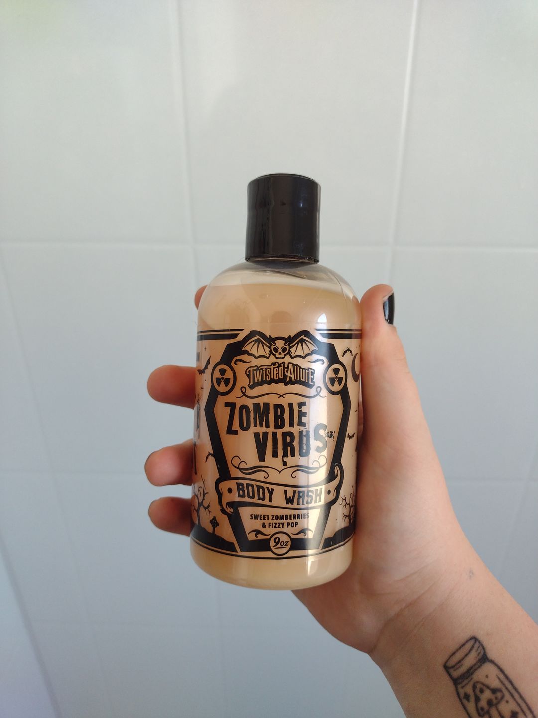 Customer photo review of Zombie Virus Body Wash