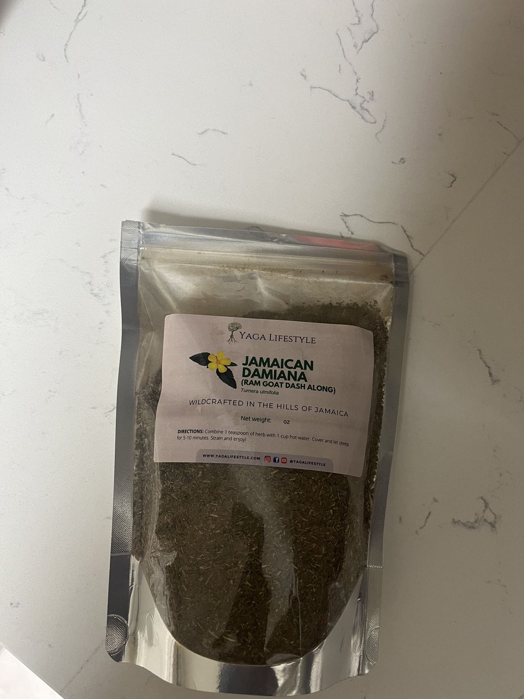 Customer photo review of Jamaican Damiana | Ram Goat Dash Along
