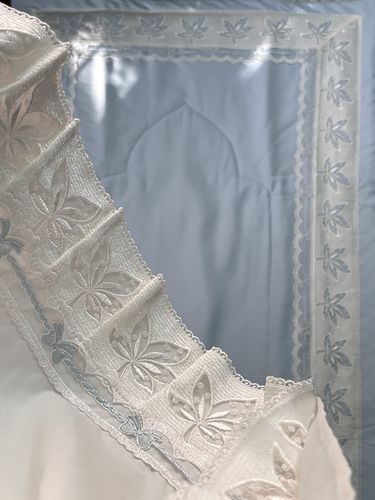 Customer photo review of 3 Pieces Prayer Set - White & Blue