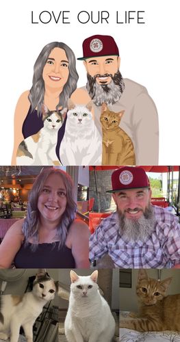 Customer photo review of Custom Fur-mily Portrait
