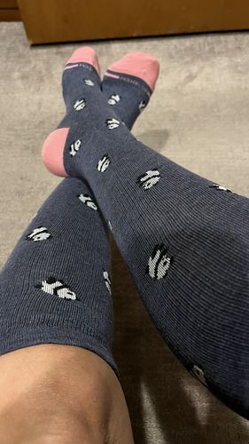 Customer photo review of Panda | Knee-High Compression Socks For Women