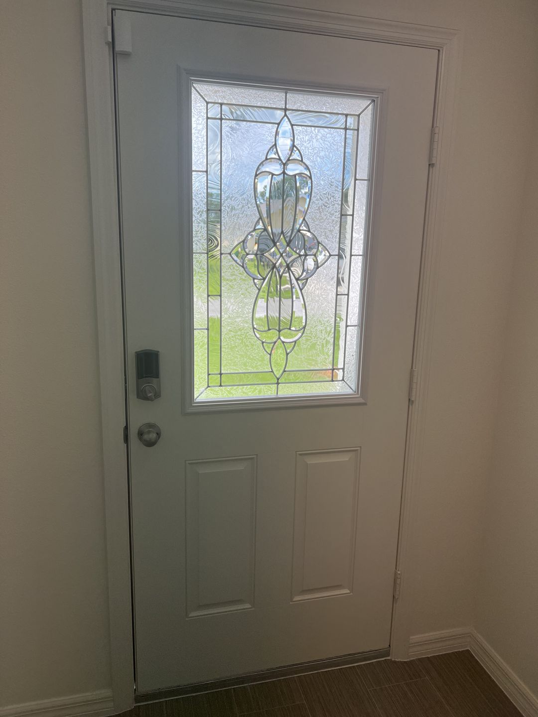 Customer photo review of Wexford Glass and Frame Kit (Half Lite 24" x 38" Frame Size)