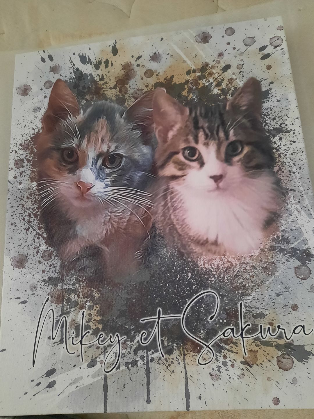 Customer photo review of Portrait Aquarelle - Duo