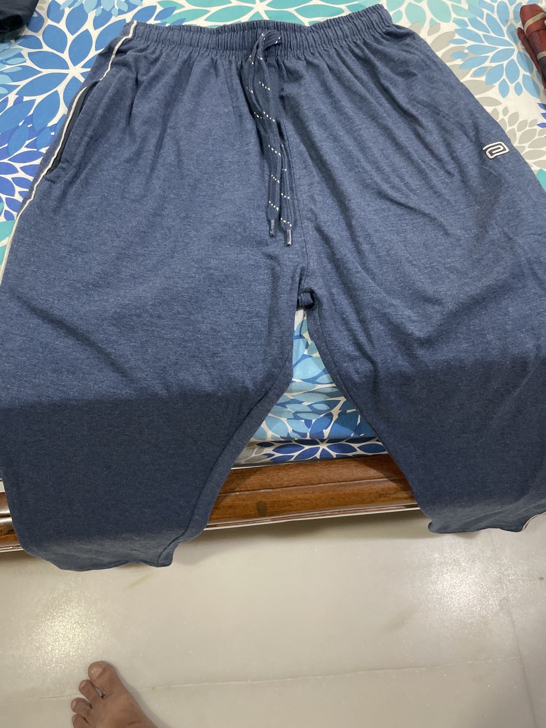 Customer photo review of Blue Ocean Melange Track Pants TP26004