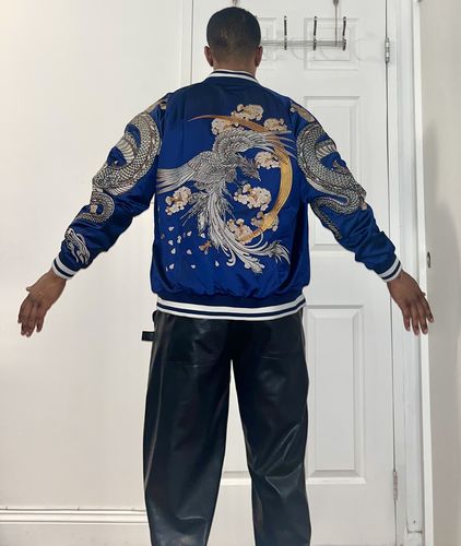 Customer photo review of Double Dragon & Phoenix Sukajan Souvenir Jacket