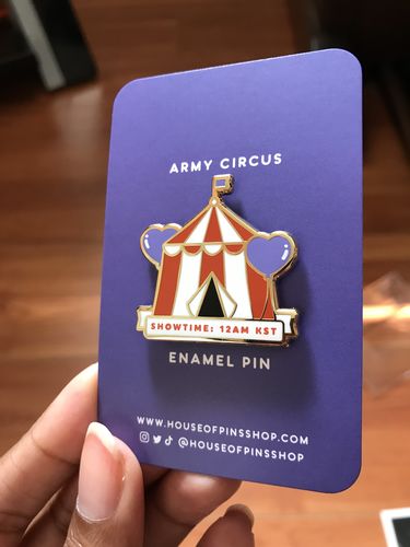 Customer photo review of ARMY Circus Pins