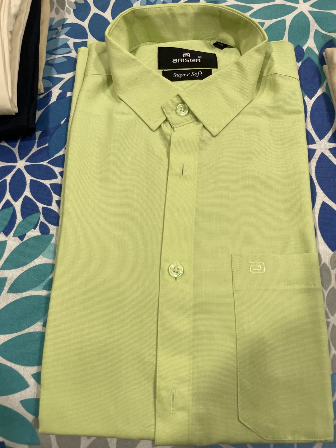 Customer photo review of Super Soft - Pale Green Formal Shirts | SS1506