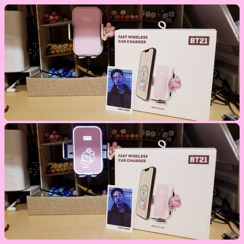 BT21 BABY FAST WIRELESS CAR CHARGER