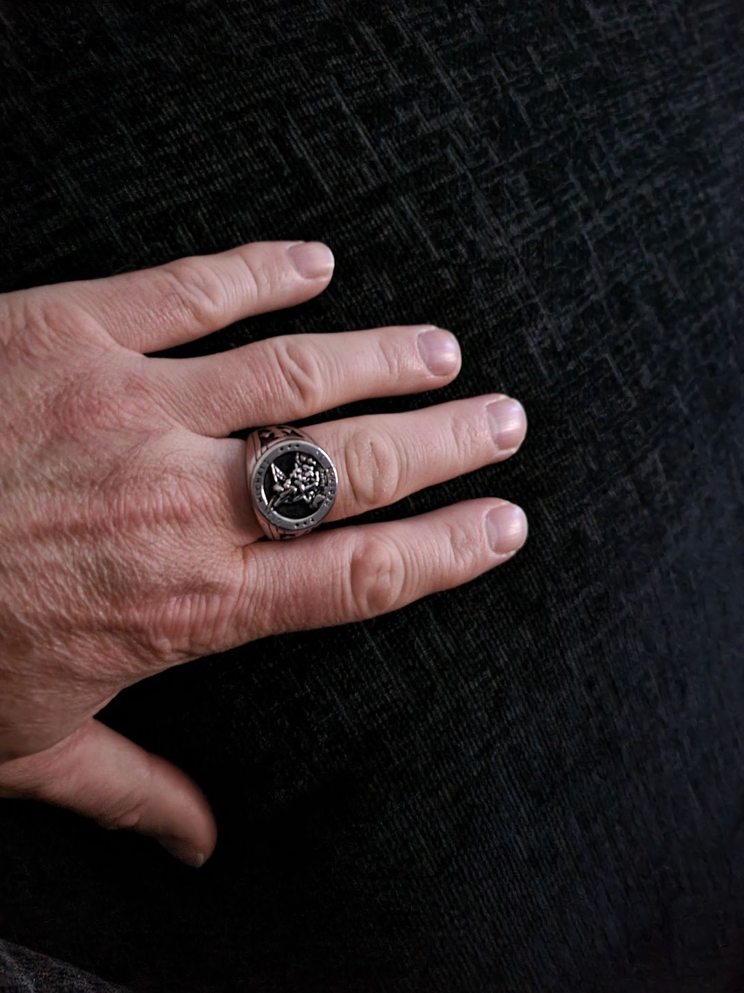 Customer photo review of ST. MICHAELS. - SILVER