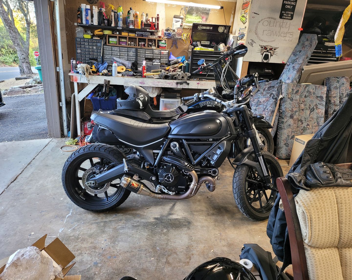 Customer photo review of Ducati Scrambler Helmet Hook (lock)