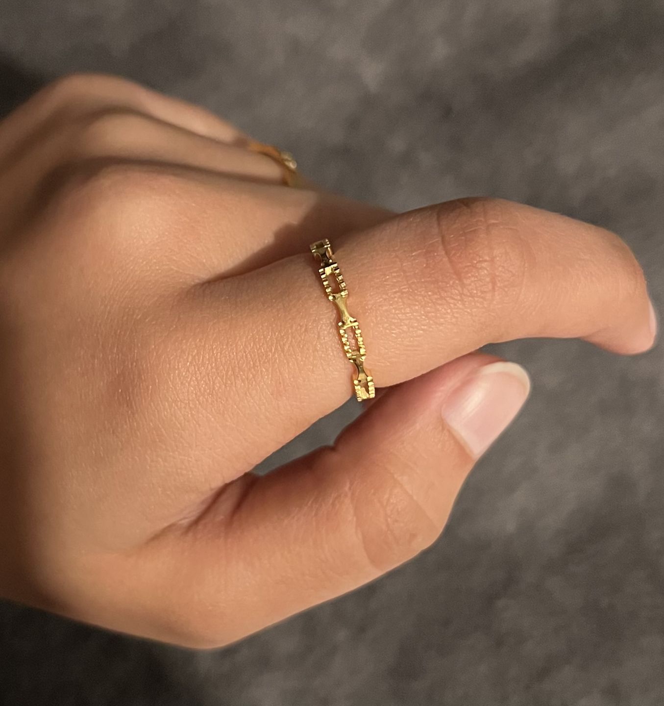Customer photo review of Sila Ring | 18K vergoldet