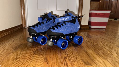Customer photo review of Prostar Roller Skates - Blue Suede