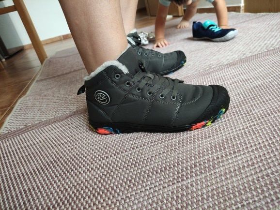 Customer photo review of Winter Pro Kids - wasserfeste Kinder-Barfußschuhe