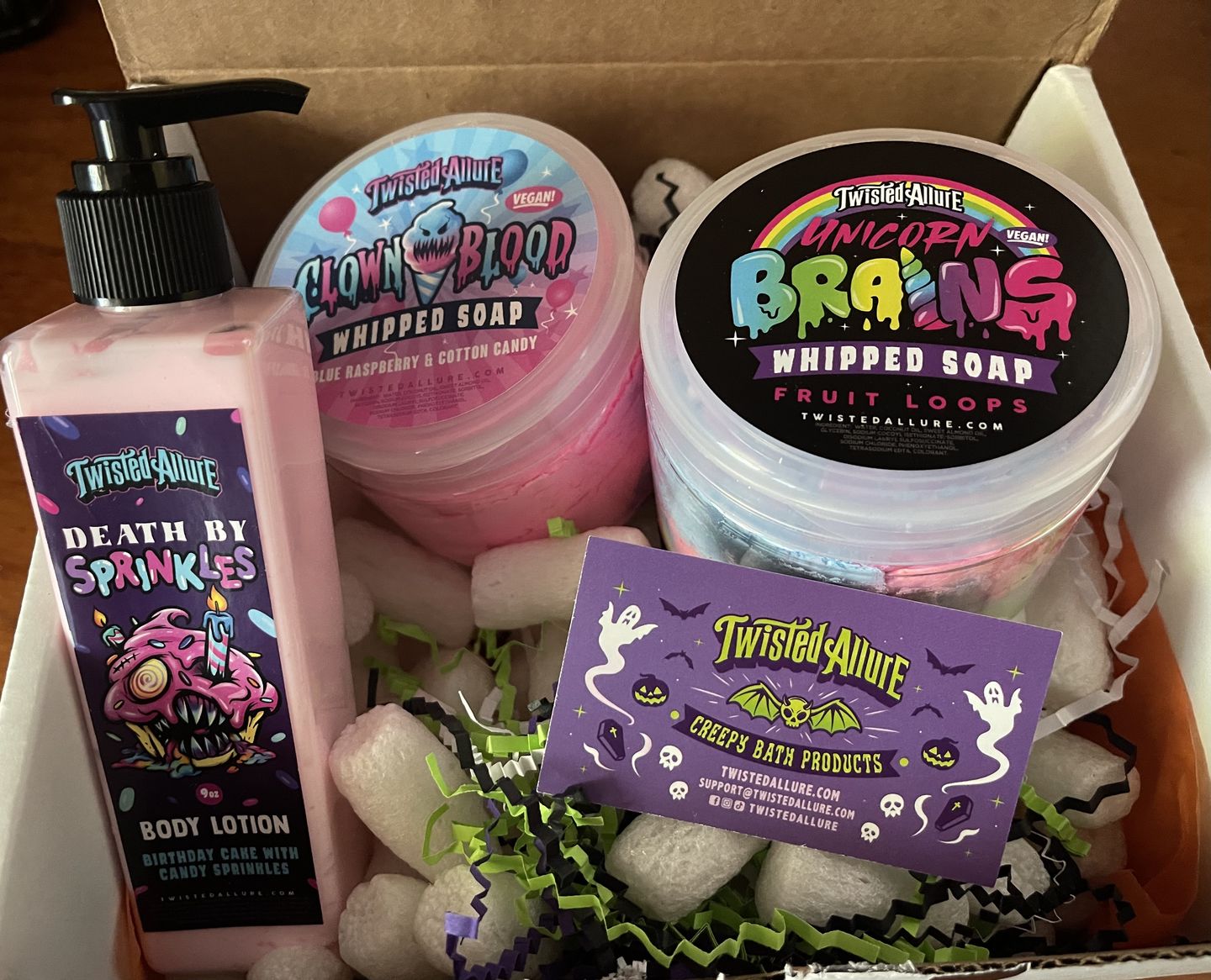 Customer photo review of Death by Sprinkles Body Lotion