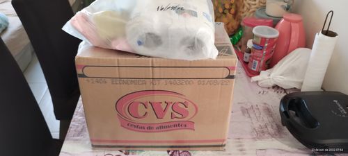 Customer photo review of Cesta Básica Econômica Kit